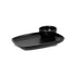 Ceramic Small Plate Rectangle 6"x4" Blk Matt